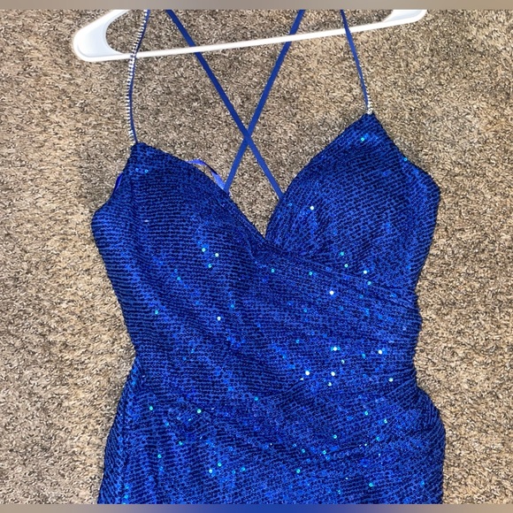 Dylan & Davids Long Formal Fitted Sequin Prom Dress - Picture 6 of 8